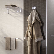 Appendiabiti doppio in Ottone, Acciaio Inox e Cromall Outline di Gedy - Cromato by CeramicStore | Lo specialista del tuo bagno