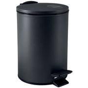 Pattumiera a pedale in Acciaio modello Alder da 3 Litri colore nero opaco by CeramicStore | Lo specialista del tuo bagno