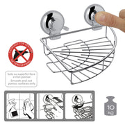 Portaoggetti angolare doccia in filo di Gedy serie Hot - Cromato by CeramicStore | Lo specialista del tuo bagno