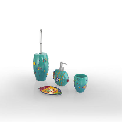 Portaspazzolini Gedy serie Dori - Turchese