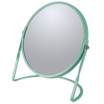 Specchio ingranditore da tavolo su base in acciaio modello Akira colore verde by CeramicStore | Lo specialista del tuo bagno
