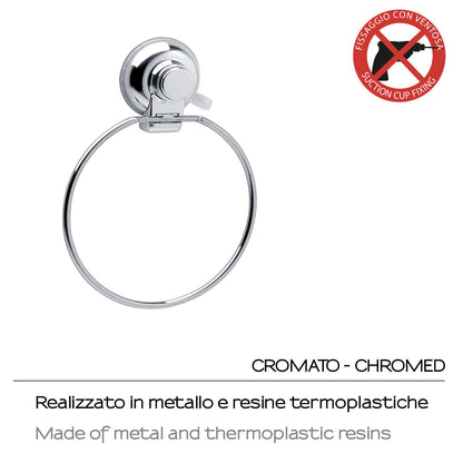 Porta asciugamani ad anello di Gedy serie Hot - Cromato by CeramicStore | Lo specialista del tuo bagno