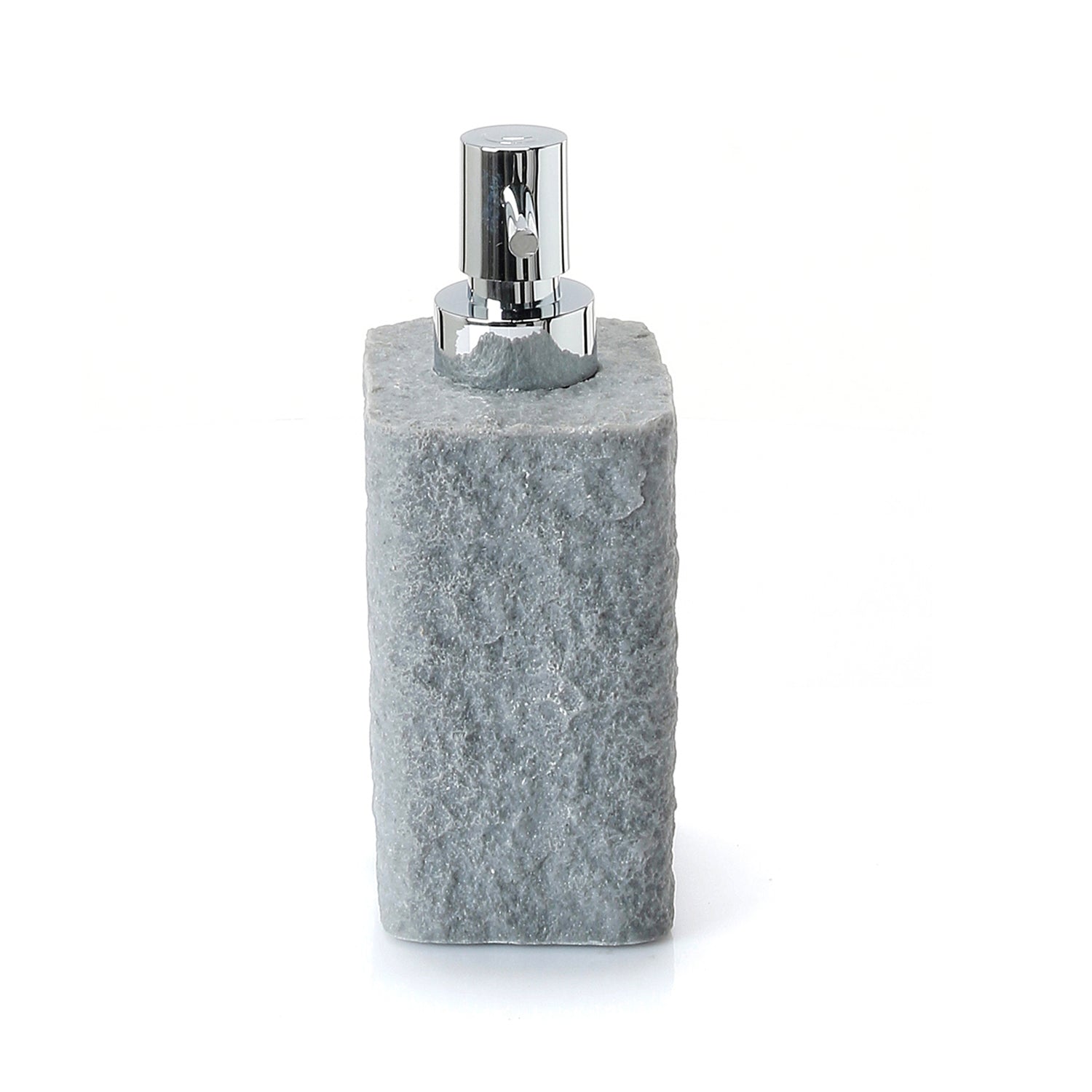 Dispenser sapone da appoggio con erogatore in plastica cromata Gedy modello Aries - Grigio