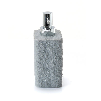 Dispenser sapone da appoggio con erogatore in plastica cromata Gedy modello Aries - Grigio