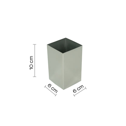 Portaspazzolini in Acciaio Inox Gedy serie Nemesia - Lucido
