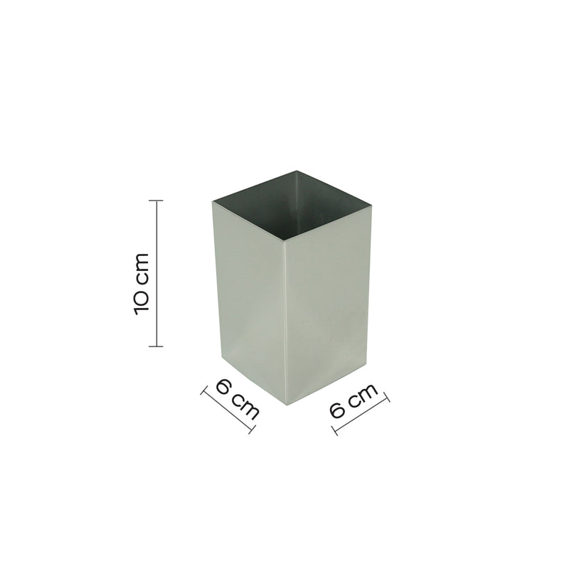 Portaspazzolini in Acciaio Inox Gedy serie Nemesia - Lucido