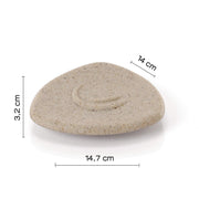 Portasapone in resina e sabbia Gedy serie Libra - Beige