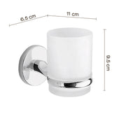 Portaspazzolini a muro Vermont Pro di Gedy - Cromato