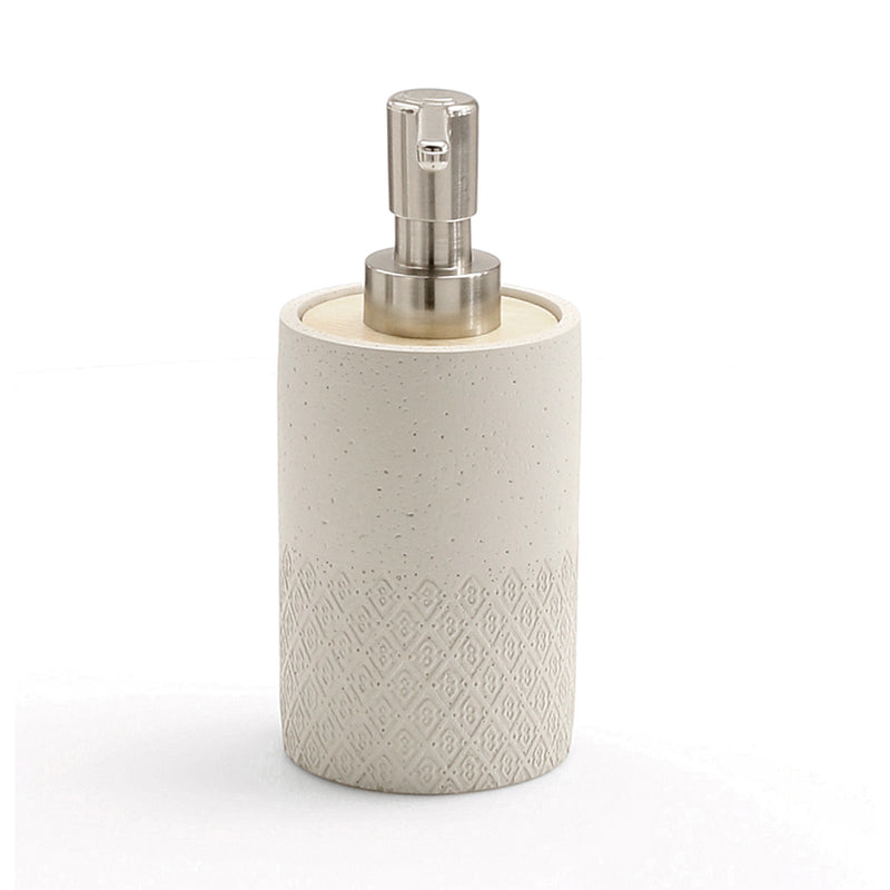 Dispenser sapone in cemento e bambà¹ Gedy serie Afrodite - Grigio