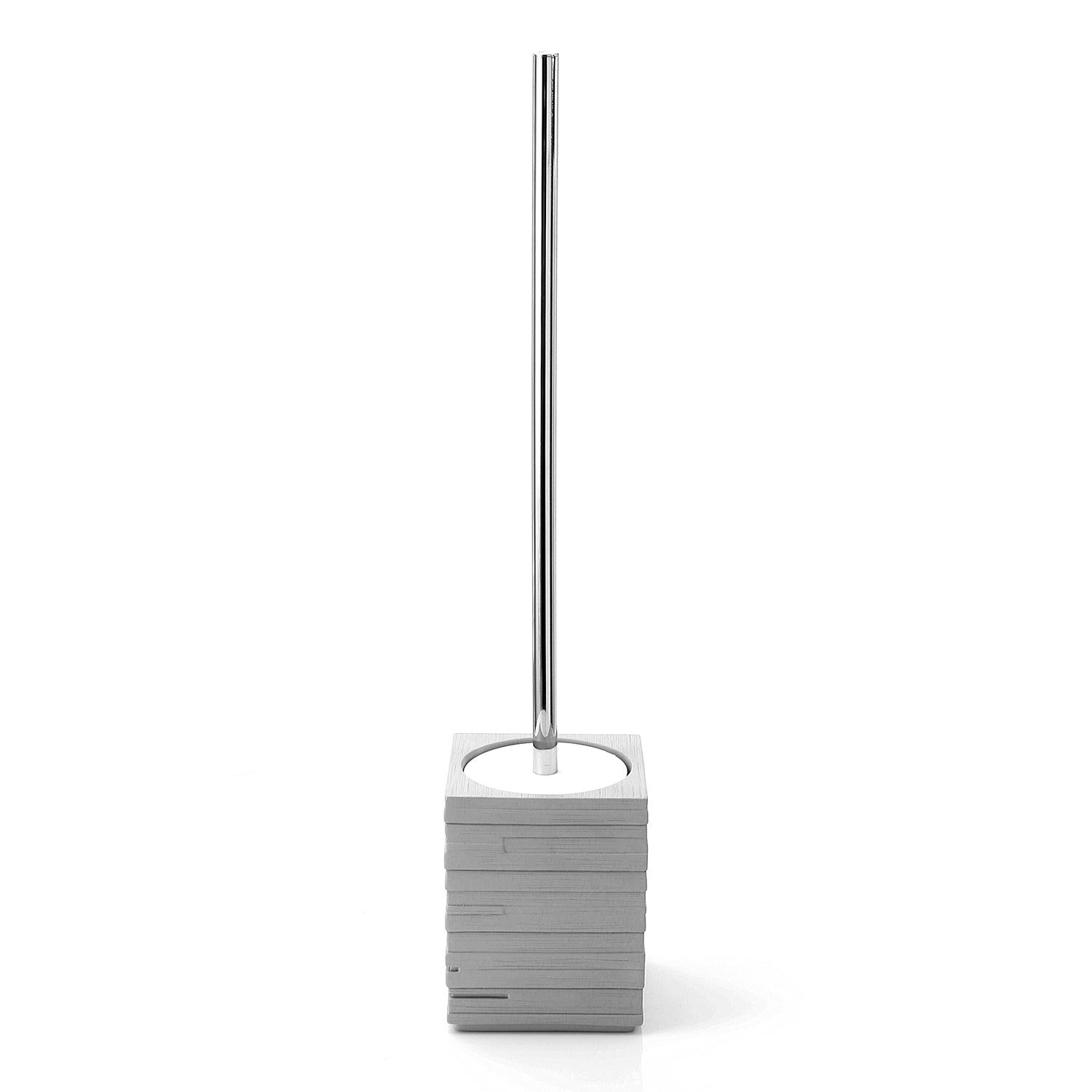 Scopino da appoggio con ciuffo in setole Gedy serie Quadrotto - Grigio by CeramicStore | Lo specialista del tuo bagno