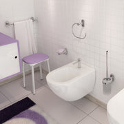 Scopino con ciuffo in setole in Acciaio Inox Gedy serie Febo - Cromato by CeramicStore | Lo specialista del tuo bagno