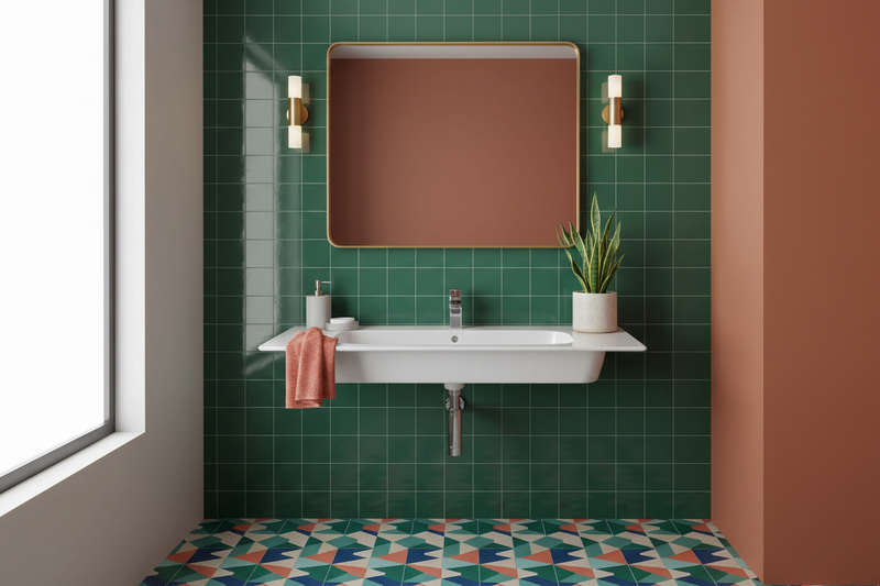 Lavabo Top sospeso in ceramica da 104 cm Ideal Standard I.Life A Art T462101