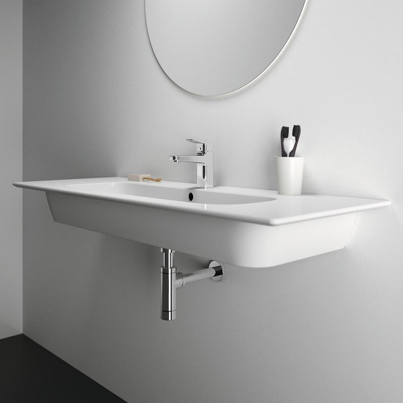 Lavabo Top sospeso in ceramica da 104 cm Ideal Standard I.Life A Art T462101