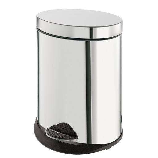 Cestino bagno ovale da 5 lt modello Argenta di Gedy - Cromato by CeramicStore | Lo specialista del tuo bagno