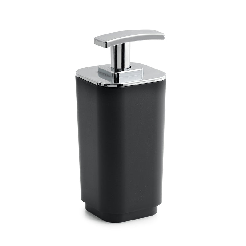 Dosasapone in materiale plastico riciclato Gedy serie Seventy Ekoplà  - Nero Matt