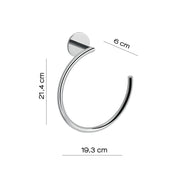 Portasalviette ad anello installazione a muro Gedy serie Gea - Cromato by CeramicStore | Lo specialista del tuo bagno