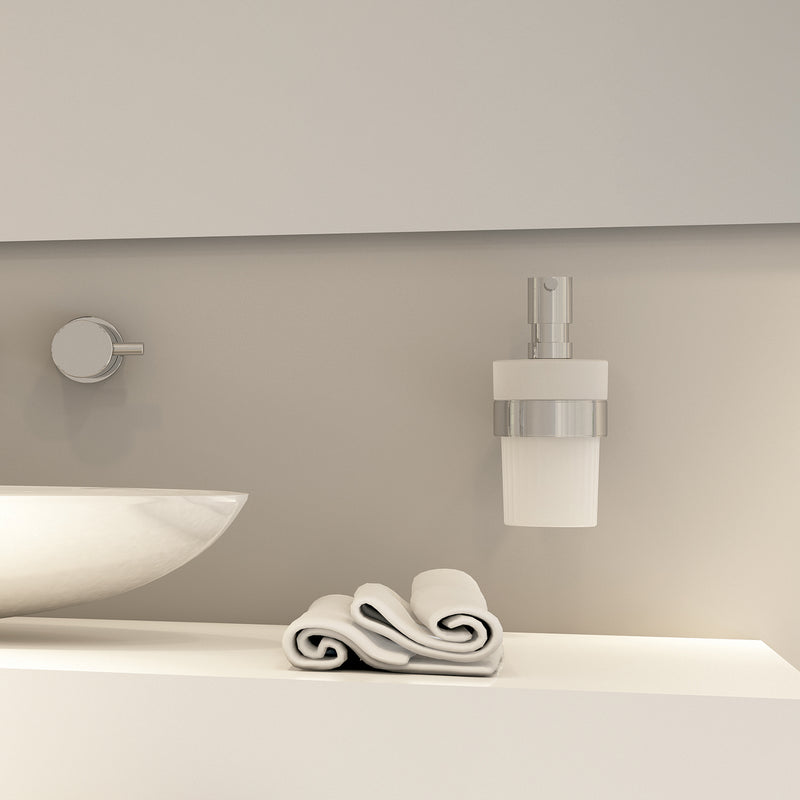 Dosasapone in ottone e Cromall con erogatore in acciaio inox AISI 304 Gedy serie Canarie - Cromato by CeramicStore | Lo specialista del tuo bagno