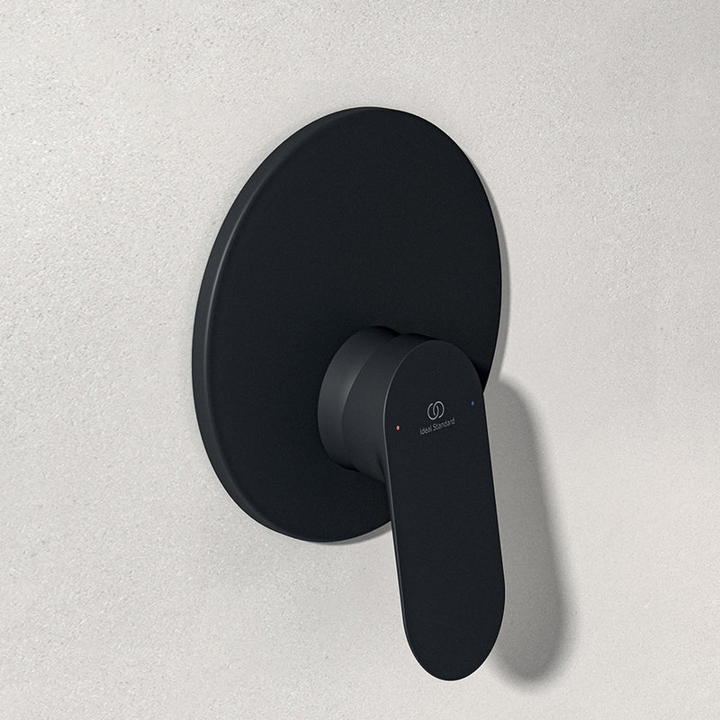 Miscelatore doccia incasso Nero Opaco completo di parti esterna e parte interna Ideal Standard Ceralife O Art BE022XG