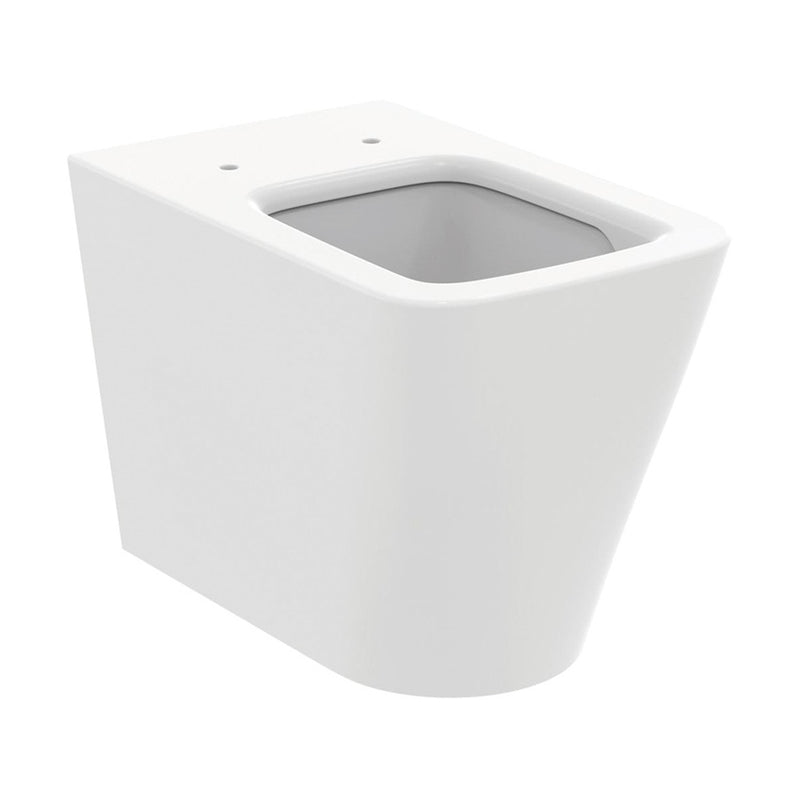 Sanitari Filo muro scarico traslato Ideal Standard Blend Cube vaso con AquaBlade, Bidet e sedile soft close