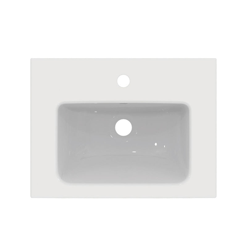 Lavabo top con profondità ridotta 50x38 cm in ceramica Ideal Standard I.Life S ART T459101