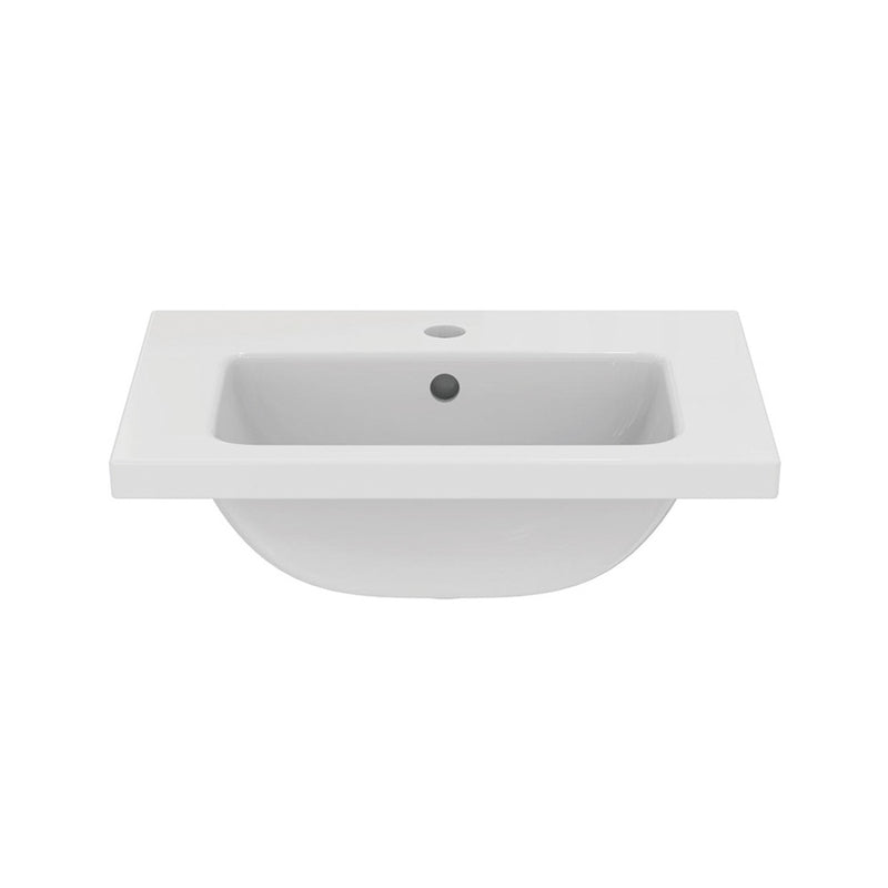 Lavabo top con profondità ridotta 50x38 cm in ceramica Ideal Standard I.Life S ART T459101