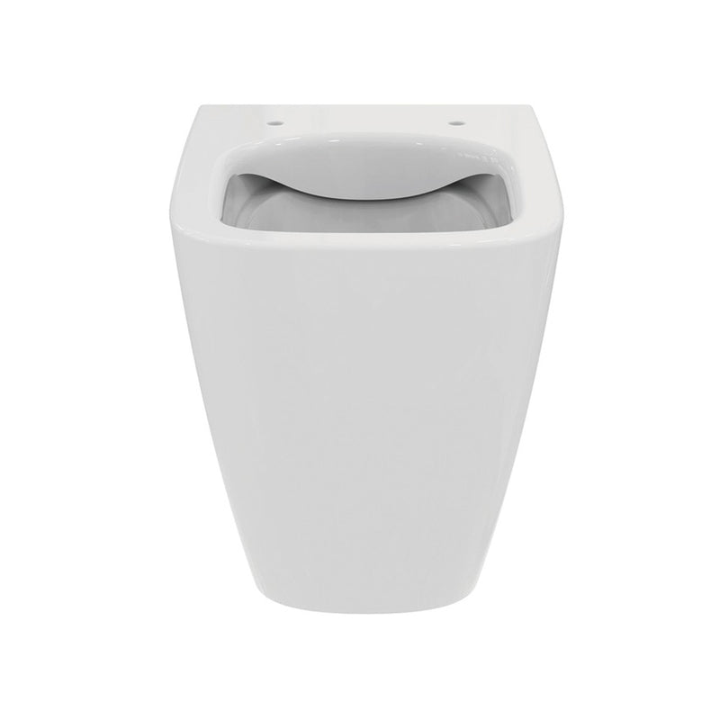 Sanitari filomuro per bagni piccoli senza Brida RimLS+ Ideal Standard I.Life S WC+Bidet+Sedile Normal Close Art T459401+T459501+T473601