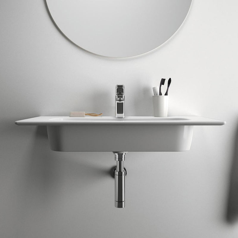 Lavabo Top sospeso in ceramica da 64 cm Ideal Standard I.Life A Art T461901