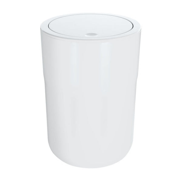 Cestino 5L con coperchio a dondolo modello Cocco - Bianco by CeramicStore | Lo specialista del tuo bagno