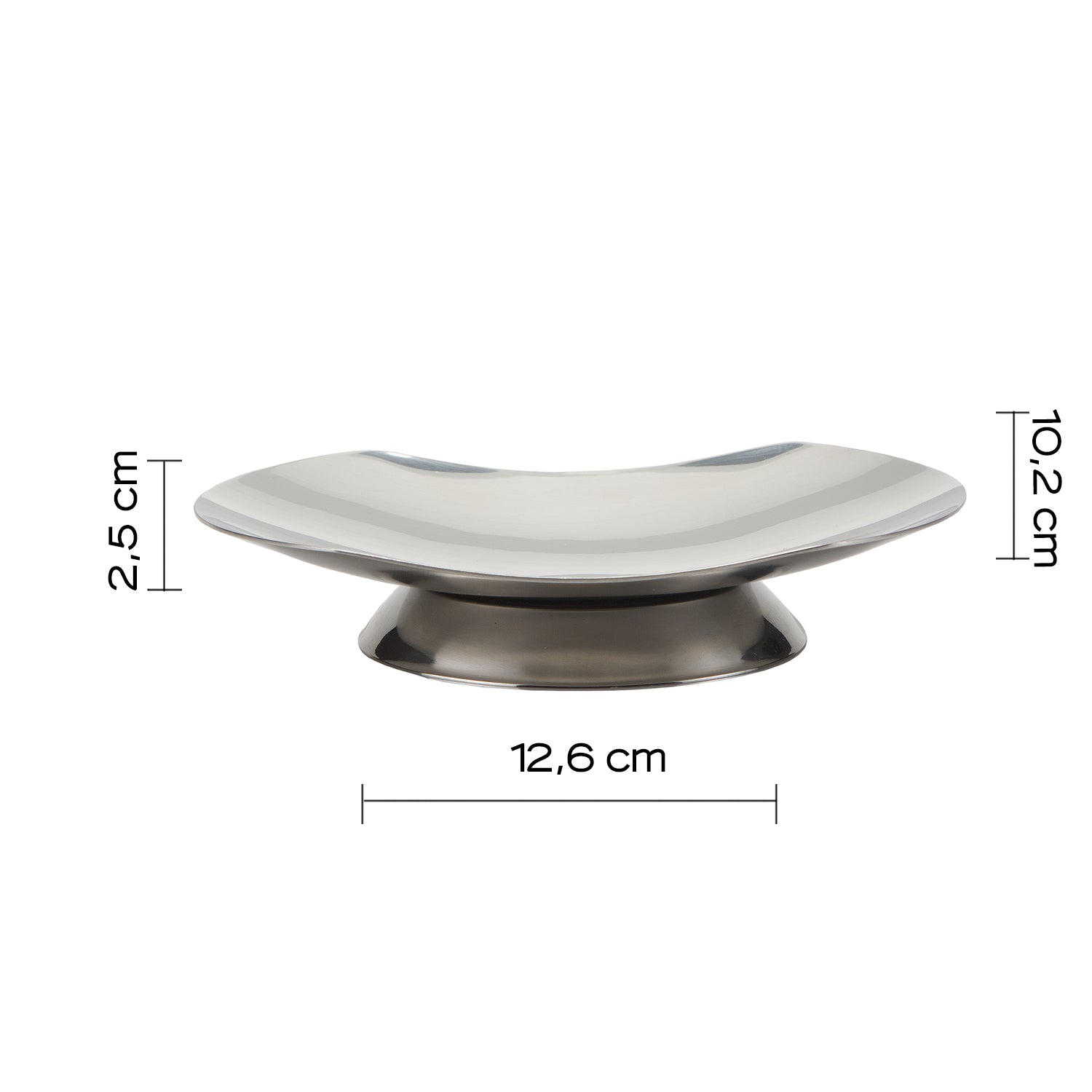 Portasapone in Acciaio Inox Gedy serie Polaris - Lucido