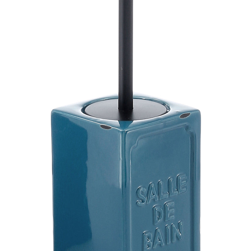 Scopino con ciuffo in setole di Gedy serie Vivienne - Blu by CeramicStore | Lo specialista del tuo bagno