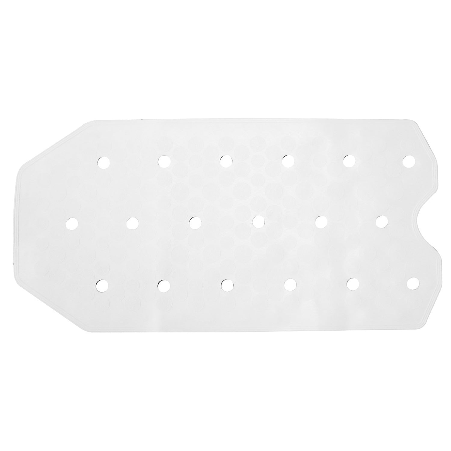 Tappeto antiscivolo vasca 72x36 cm in gomma di Gedy - Bianco by CeramicStore | Lo specialista del tuo bagno