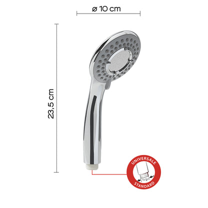 Doccetta 3 getti in Acciaio Inox AISI 304/ABS modello Top 03 Tonic di Gedy - Cromato by CeramicStore | Lo specialista del tuo bagno