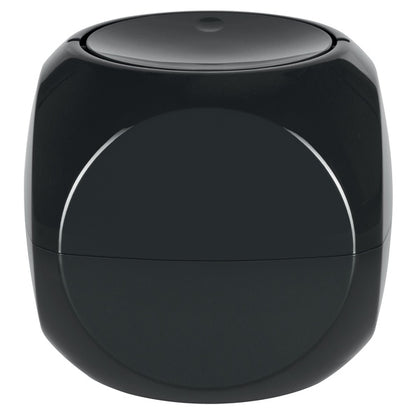 Pattumiera 1L a forma di Dado con coperchio basculante - Nero by CeramicStore | Lo specialista del tuo bagno