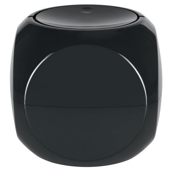 Pattumiera 1L a forma di Dado con coperchio basculante - Nero by CeramicStore | Lo specialista del tuo bagno