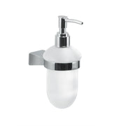 Dispenser sapone a parete con erogatore in plastica Gedy serie Tonale - Cromato by CeramicStore | Lo specialista del tuo bagno