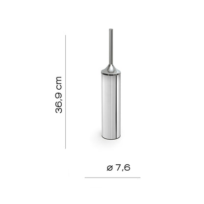 Scopino a muro con ciuffo in setole di Gedy serie Cervino - Cromato by CeramicStore | Lo specialista del tuo bagno