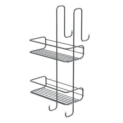 Portaoggetti doccia rettangolare appendibile a 2 ripiani di Gedy modello Tito - Cromato by CeramicStore | Lo specialista del tuo bagno