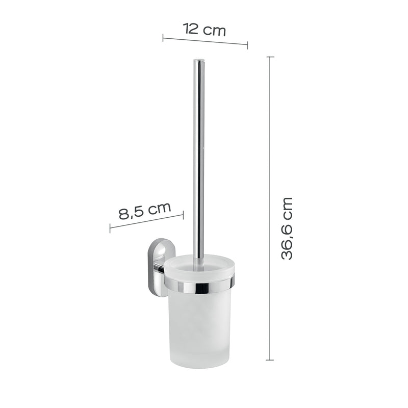 Scopino con ciuffo in setole in Acciaio Inox Gedy serie Febo - Cromato by CeramicStore | Lo specialista del tuo bagno