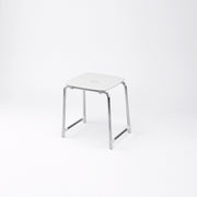 Sgabello Prima Classe di Gedy in Alluminio e ABS - Bianco