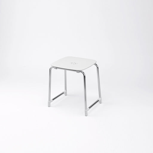 Sgabello Prima Classe di Gedy in Alluminio e ABS - Bianco