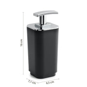 Dosasapone in materiale plastico riciclato Gedy serie Seventy Ekoplà  - Nero Matt