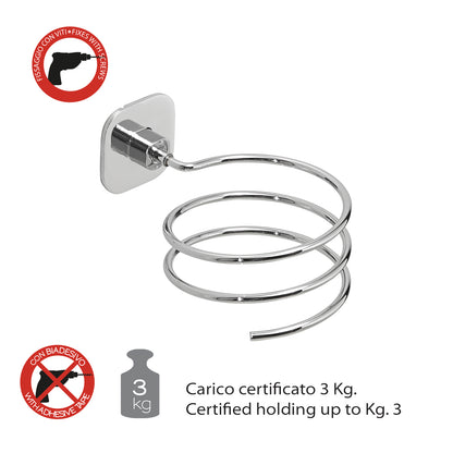 Gedy Teide Porta Phon Inox Cromall Cromato - Elegante by CeramicStore | Lo specialista del tuo bagno