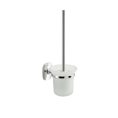 Scopino a parete con ciuffo in setole di Gedy serie Everest - Cromato by CeramicStore | Lo specialista del tuo bagno