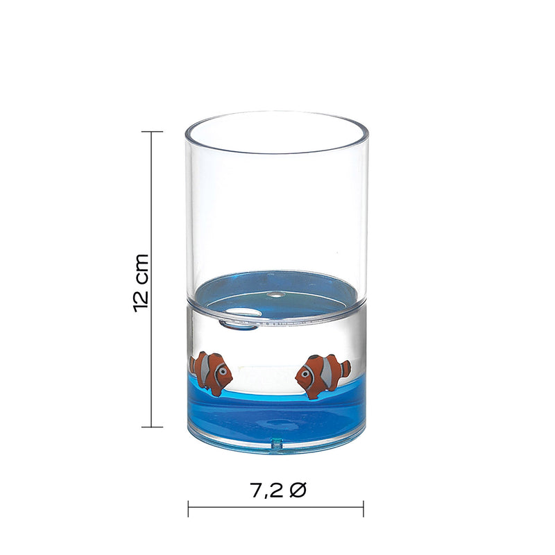 Portaspazzolini da appoggio Gedy serie Pyxis - Bianco/Blu