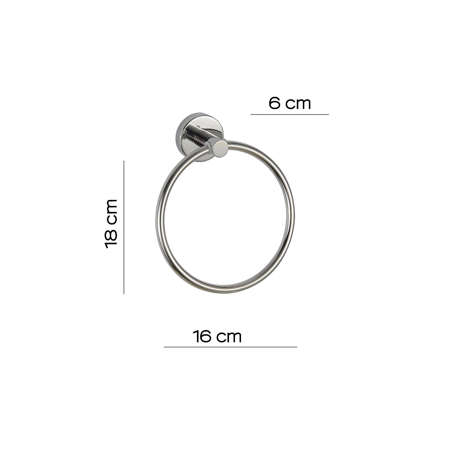 Portasalviette ad anello in Acciaio Inox AISI 304 Gedy serie Project - Lucido by CeramicStore | Lo specialista del tuo bagno
