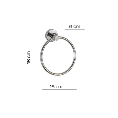 Portasalviette ad anello in Acciaio Inox AISI 304 Gedy serie Project - Lucido by CeramicStore | Lo specialista del tuo bagno