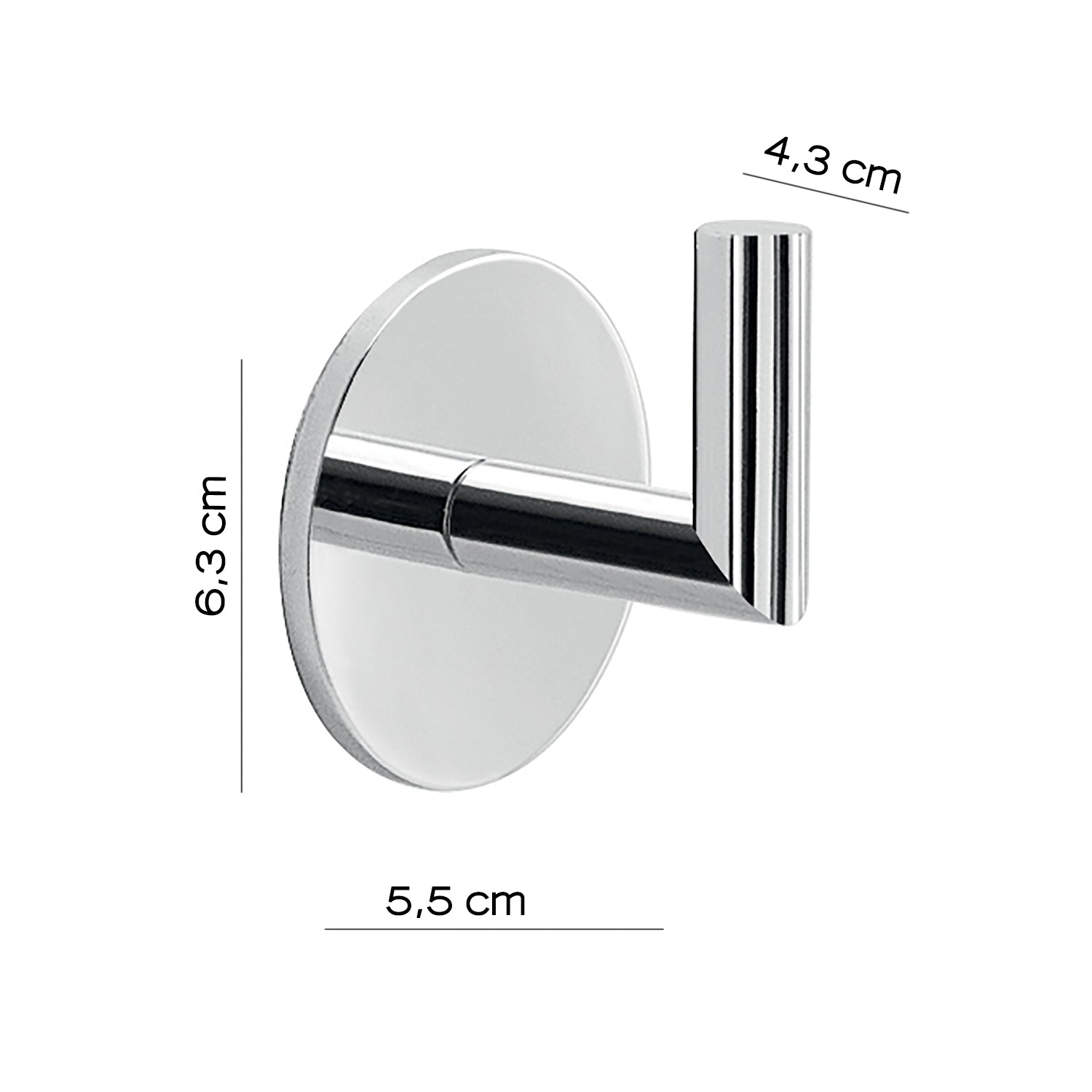 Appendiabiti a muro Gedy serie Gea - Cromato by CeramicStore | Lo specialista del tuo bagno