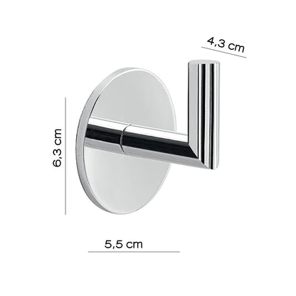 Appendiabiti a muro Gedy serie Gea - Cromato by CeramicStore | Lo specialista del tuo bagno