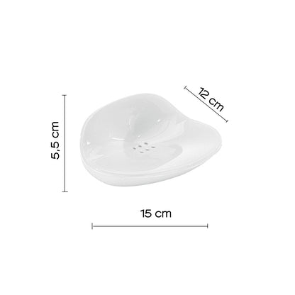 Portasapone da appoggio Gedy serie Moby - Bianco