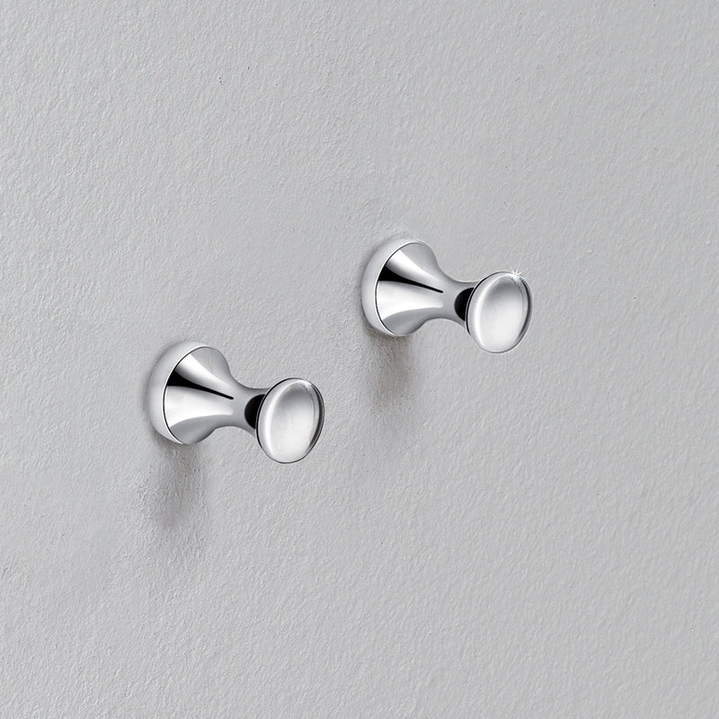 Appendiabiti 2 pezzi separati modello Ciclope in cromo by CeramicStore | Lo specialista del tuo bagno